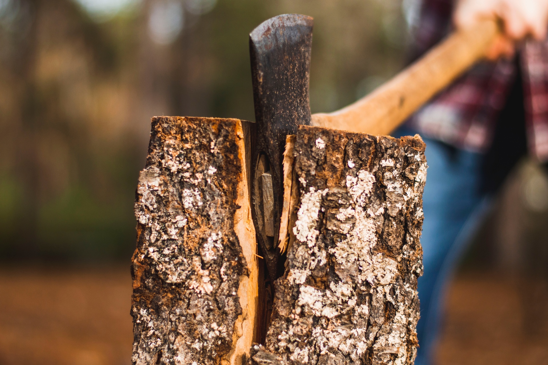Chopping wood